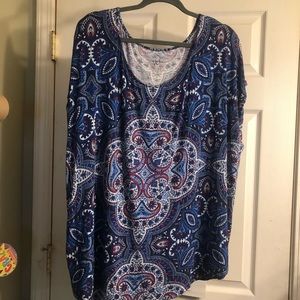 Plus size Westport 62 cap sleeve blouse 3X